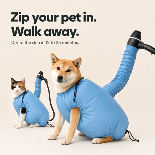 FurFlow™ Pet Drying Bag - Quick Dry Suit for Cats & Dogs